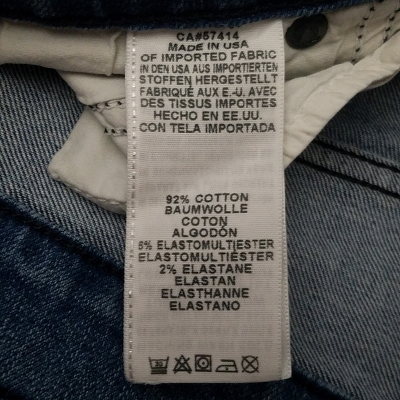 Vintage True Religion Jeans 33 Stovepipe Medium/Dark Wash Sand Blasted Raw Hem - Picture 3 of 14